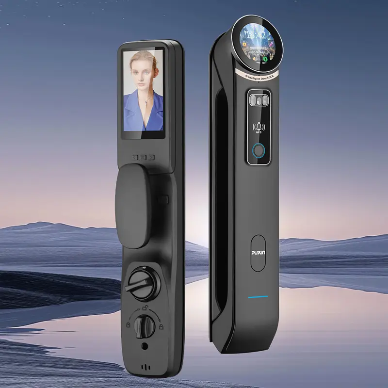 Inteligentny zamek do drzwi z czytnikiem linii papilarnych